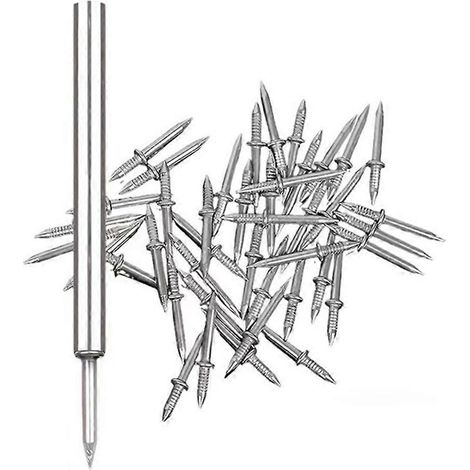 500 clous de plinthe à double tête, invisibles et sans joint, avec 5 outils de pose. (1/5)