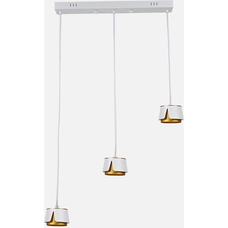 Bandeau lumineux Domenica 3xGX53 blanc/or 27W 4000K 2400lm avec ampoules 100x56x10 cm