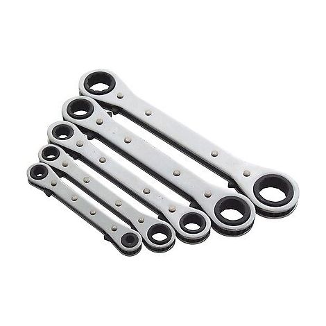 HEAVY DUTY 5PC AF IMPERIAL REVERSIBLE RATCHET RING SPANNER WRENCH SET NEW (1/2)