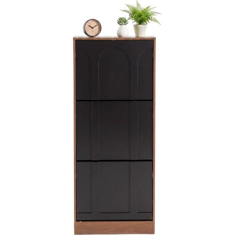Zapatero, compacto, 50 x 24 x 122,5 cm, negro (1/5)