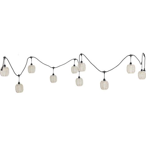 Guirnalda de 10 luces de plástico blanco con bombilla 500x12.5x13.5h cm (1/5)
