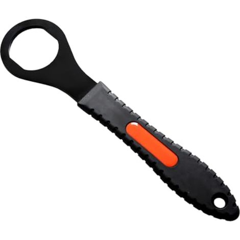 Clé de Pédalier de Vélo, Outil de Réparation de Fourche de Vélo, de Verrouillage Central de Vélo de 36 Mm avec Poignée en Caoutchouc, de Démontage en Acier au Carbone pour Roulement de Vélo (1/5)