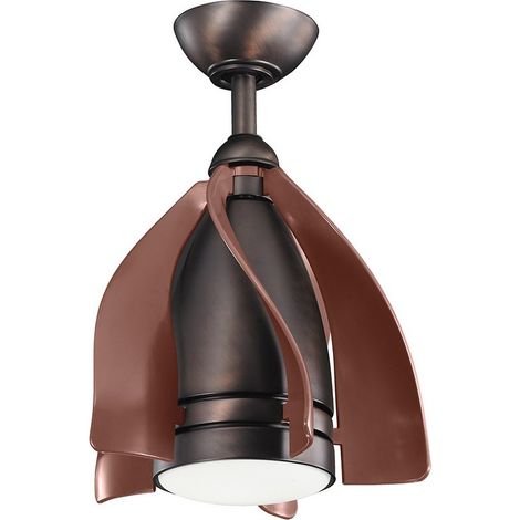 5 Flügel 38cm Deckenventilator mit LED Light Oil Brushed Bronze Fernbedienung Ventilatore da soffitto a 5 pale da 38 cm con telecomando in bronzo spazzolato a olio chiaro (1/4)