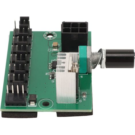 Contrôleur et répartiteur de ventilateurs NKFV8 1 DC 12V PWM 8 canaux pour ventilateurs PC 4 broches, 3 broches et 2 broches (1/4)