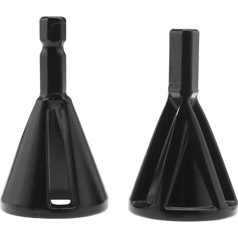 Juego de herramientas desbarbadoras de vástago hexagonal para pernos, tuercas y brocas - Repara rápidamente pernos 8-32 dañados, color negro. (1/5)