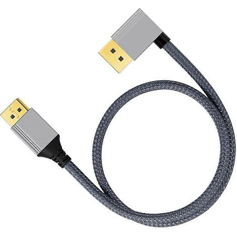 Câble vidéo 4K 60 Hz à haute vitesse, tressé, avec connecteurs d'extension mâle-mâle (1/4)