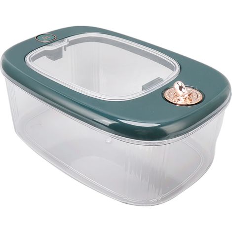 Conteneur à Riz PP avec Couvercle Transparent, Distributeur de Céréales pour Maison, Seau de Stockage Alimentaire Vert (1/5)