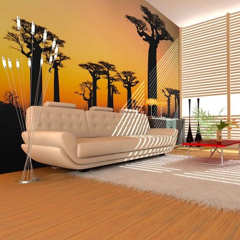 Papier peint baobabs africains - 250 x 193 cm