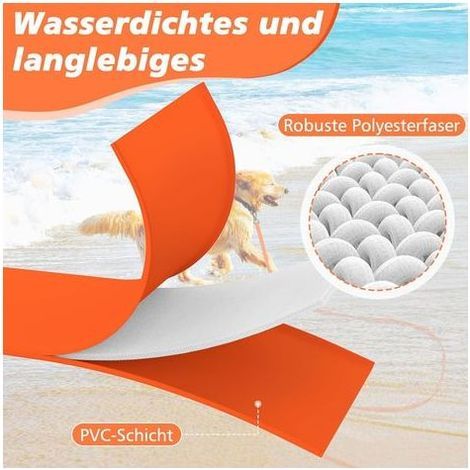 Longe pour Chien, 20M Laisse de Dressage étanches pour Chiens, Laisse pour Chien avec Poignée Confort et Mousqueton Verrouillable, Longe Robuste pour Petits, Moyens et Grands Chiens, Orange (1/5)