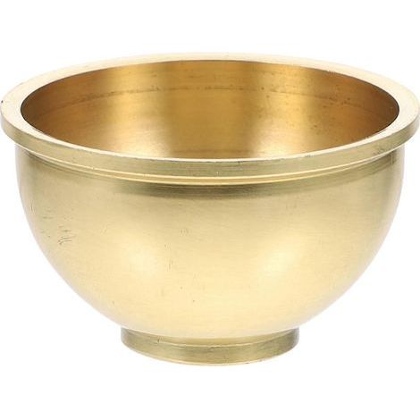 Buddha-Wasserschale aus Kupfer, Opferschale, Tempelwasserbehälter – 4 x 4 x 2,5 cm – Gold (1/4)
