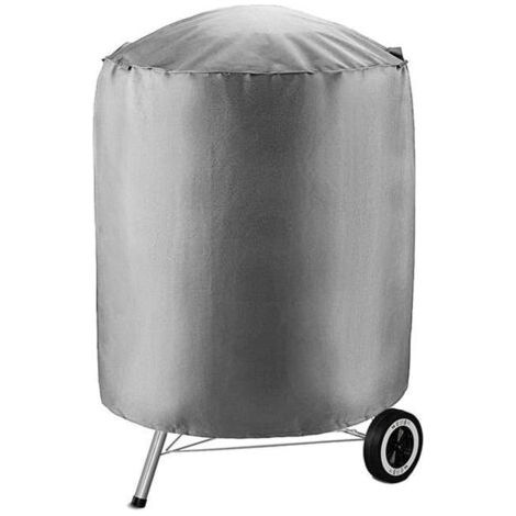 Kugelförmige Grillabdeckung aus 210D Oxford-Gewebe, wasserdicht und reißfest, grau, Durchmesser 61 cm. (1/5)