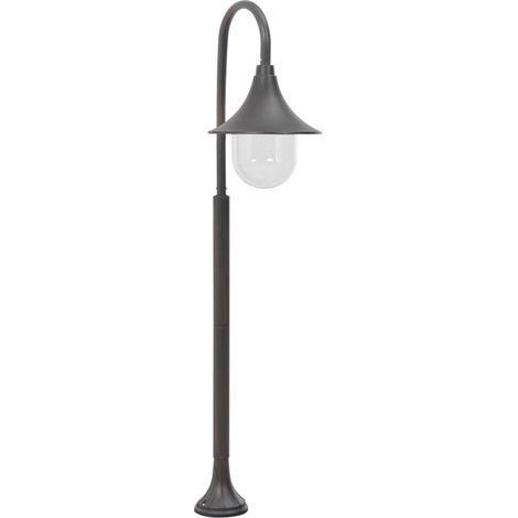 Farola de jardín de aluminio color bronce E27 120 cm vidaXL