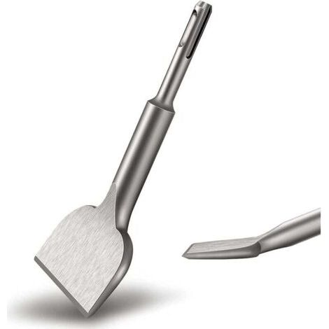 Burin SDS PLUS Carrelage, Ciseau à Carrelage 165mm x 75mm Haute Qualité Nouvellement Améliorés, Burin pour Carreleur, Ciseau à Tuiles Courbé Ciselé pour Céramique et Carreaux de Sol (1/3)
