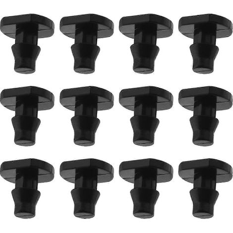 Lot de 100 bouchons d'extrémité de tuyau d'arrosage goutte à goutte de 6,35 mm (1/4 pouce) pour raccordement à un tuyau PE, idéal pour les serres, les parterres de fleurs et les jardins.