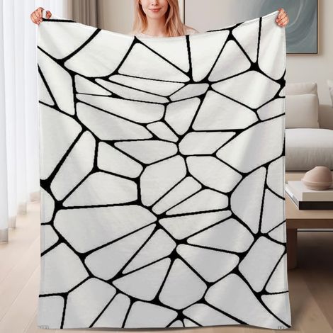 Couverture de lit en polaire, douce et chaude en microfibre légère pour le printemps, décoration de chambre à coucher, cadeau pour femmes et hommes, 6080 pouces (1/4)