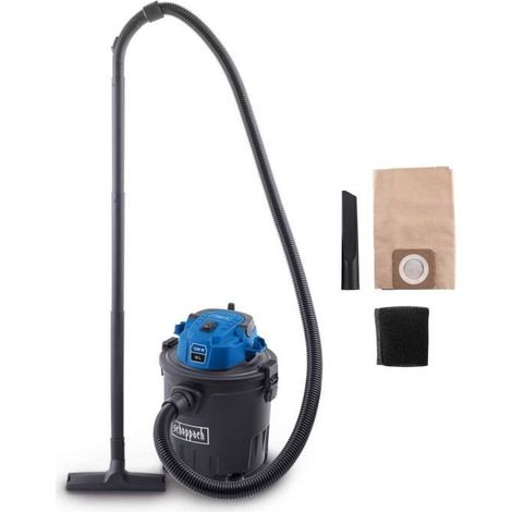 Scheppach – Aspirateur eau et poussières 3 en 1 1200W – Réservoir incassable 16L – Pression d’aspiration 20 kPa – Tuyau 1,8 m – Accessoires inclus (1/5)