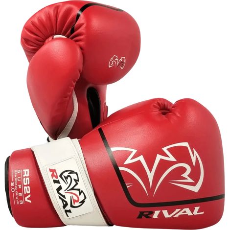 Guantes de boxeo Rival RS2V-2.0 rojos, 14 oz.