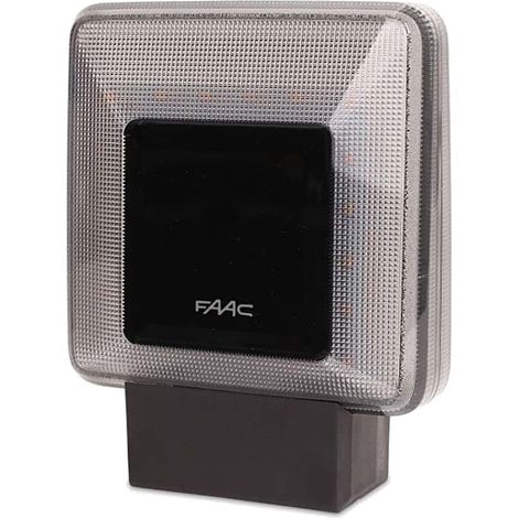 Faac – Feu clignotant LED 24V/230V étanche IP54 pour motorisation de portail – Signalisation haute visibilité – 410029