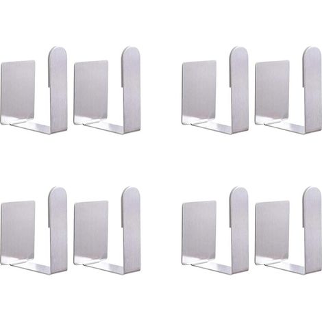 CSPARKV 4 Pack Stainless Steel Pot Lid Rack Wall Mounted 3M Self Adhesive Pot Lid Holder Adjustable Length (1/5)