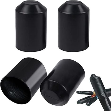 Gaine Thermorétractable Capsules Gaine Retractable Étanche pour Fil Électrique 30mm Diamètre Tube Thermorétractable Protection D'isolation Étanche pour Les Extrémités de Câble (30mm) (1/4)