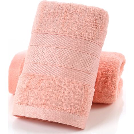 Serviette luxe en fibre de bambou, douce et épaisse, pour mains et corps, sèche-linge rapide, salle de bain, 34x74 cm (1/4)