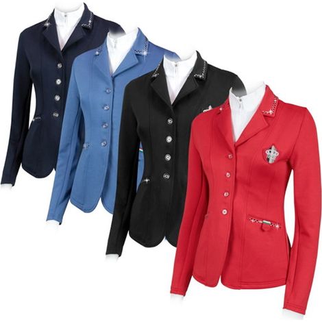 44 IT, Azurblau: Damenwettkampfjacke Horses Modell Loretta (1/5)