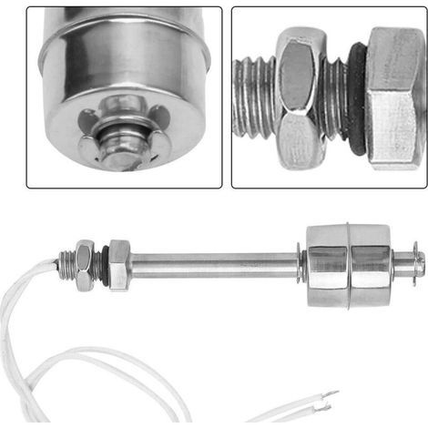 Schwimmerschalter aus Edelstahl mit Flüssigkeitsstandsensor für Schwimmbecken, 100 mm (1/3)