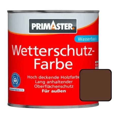 Primaster Wetterschutzfarbe 2,5 L dunkelbraun