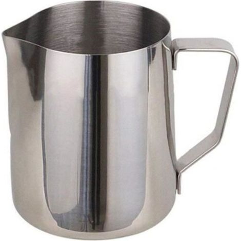 Pichet à lait - Inox - 150ML - Poignée résistante à la chaleur - Idéal pour café et mousse de lait (1/4)