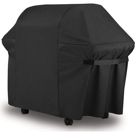 Ecleanfy - Barbecue Bâche de Protection Noir pour Weber, Holland, JennAir, Brinkmann 420D Oxford(170x61x117cm) (1/3)