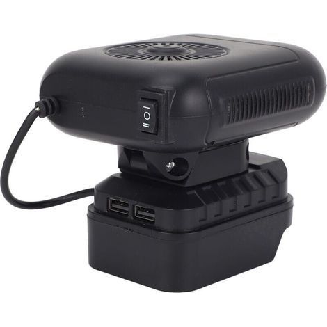 Tragbarer, akkubetriebener Heizlüfter – Temperatureinstellungen 30–80 °C – 90° Neigung – 2 USB-Anschlüsse – Leiser Betrieb für kleine Räume – BL1860B (1/4)