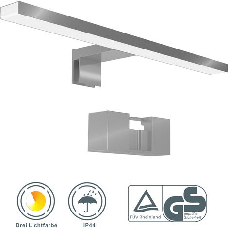 LED Spiegelleuchte Spiegelwandleuchte, dreifarbig und dimmbar, 40cm (1/5)