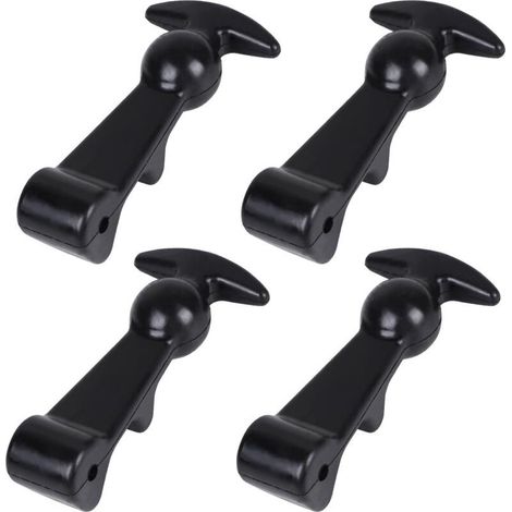 Supports de capot en caoutchouc élastique, fixations de capot de voiture avec boucles en T flexibles et loquets en caoutchouc flexibles pour chariot motorisé. (1/4)