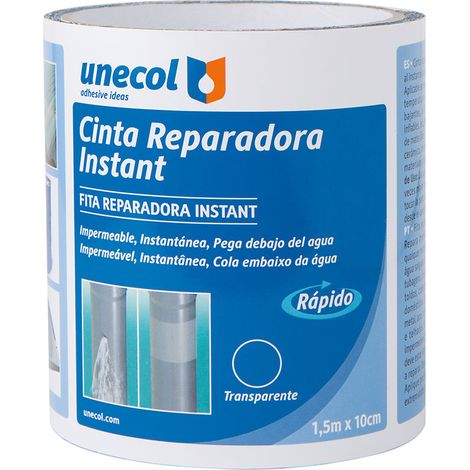 Reparaturband instant 10cm x 1,5m transparent a7711 unecol