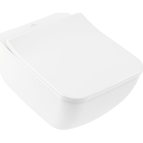 Villeroy & Boch Venticello - Wand-WC mit Sitz SoftClosing, DirectFlush, Alpinweiß 4611RS01 (1/3)