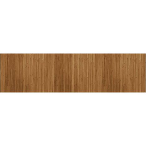 Tapis rectangulaire marron 80x300 cm bambou (1/5)