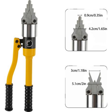 Écarteur de bride hydraulique, acier allié, pression max de 8T, design ergonomique (1/2)