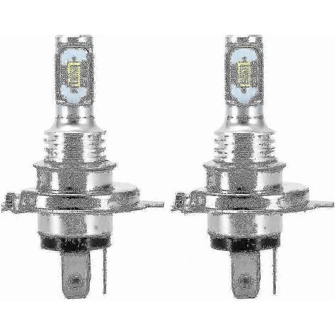 Kit de 2 ampoules LED H4 9003 HB2 6000K Super White CSP pour phares, feux de croisement/route, compatible Canbus (Haoyi) (1/4)