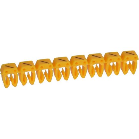 300 Repères CAB 3 pour filerie 4mm² à 6mm² avec signe conventionnel barre de fraction LEGRAND 038290