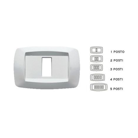 Placca 4P Bianco Modì (Master Cod. Md104)