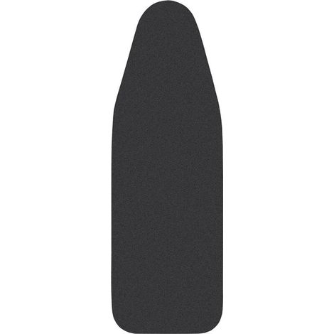 Housse de planche à repasser 148x55 cm, housse de planche à repasser très grande taille, surface en 100 % coton, rembourrage épais, facile à mettre et anti-brûlure, couleur noire (1/5)