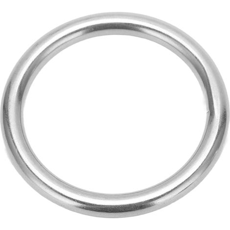 Runde Edelstahlringe für Boote, Drahtdurchmesser: 8 mm. Spezifikationen für Bootfahren und Tauchen: 8 x 70 mm / 0,3 x 2,8 Zoll. (1/5)