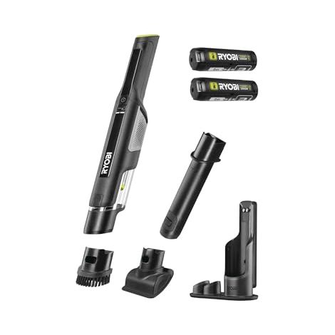 RYOBI Aspirapolvere a mano 4V USB Litio - 2 batterie 2Ah + caricabatterie - RHV44-220G