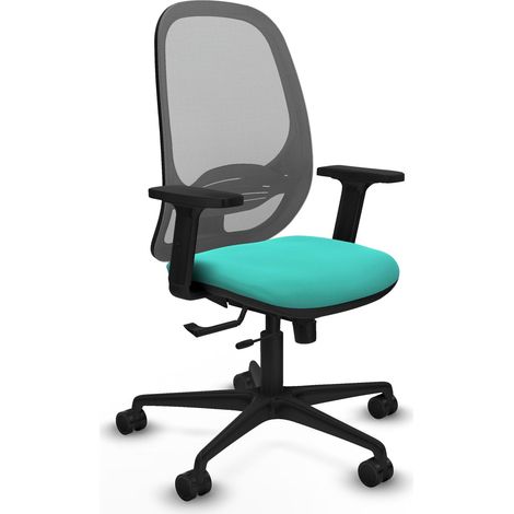 Chaise de bureau piqueras y crespo Cilanco turquoise similicuir (1/2)