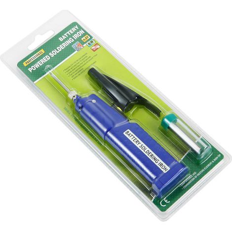 Miniature soldering iron, portable, 450 °C, 4.5 V, 8 W (operates on 3 AA batteries) ZD-20D