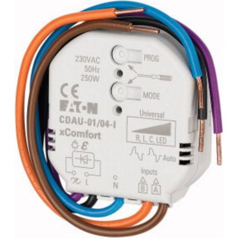 EATON 182444 SMART-ACTIONNEUR, R/L/C/LED, 0250 W, 230 VAC, ENCASTRÉ, AVEC ENTRÉE (1/2)