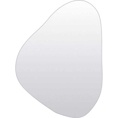 Miroir forme Organique en verre clair à accrocher au mur (1/4)