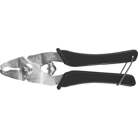 Cloueuse manuelle pour treillis métallique pour coussins de sièges auto, clôtures, cages pour animaux et treillis métallique - 17 x 4,5 cm poignée bleue ou noire, (1/5)