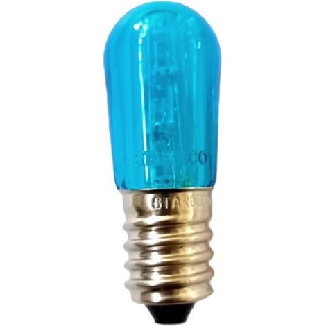 Lampadine a led e14 vari colori, portalampade p74 e cavo elettrico per luminarie colore: ciano