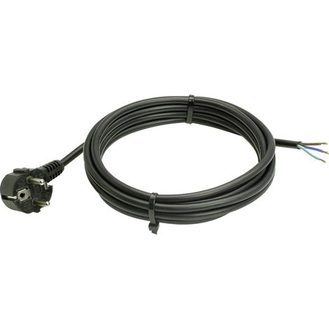AS Schwabe 70832 Strom Anschlusskabel Schwarz 3.00 m